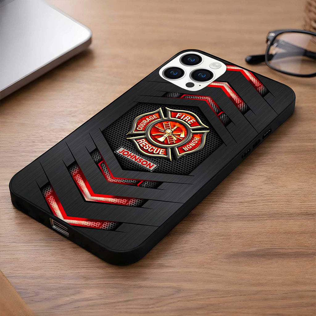 Personalized Firefighter Phone Case, Gift For Fireman, Firefighter Gifts UKHA6130102
