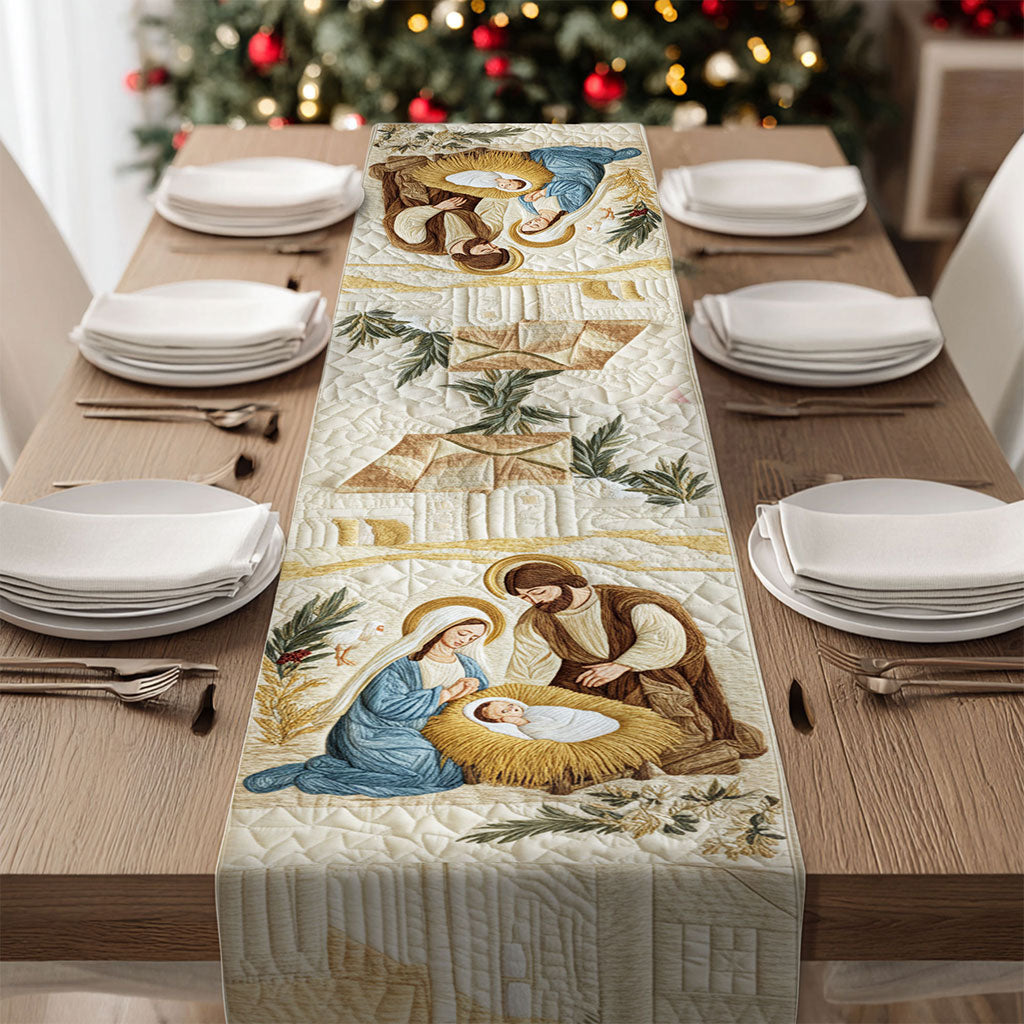 Nativity Scene Quilted Table Runner QFTO5171002
