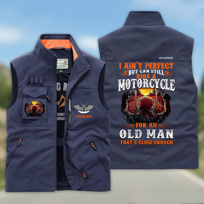 Personalized Motorcycle Multi-Pocket Vest UKHH6160304