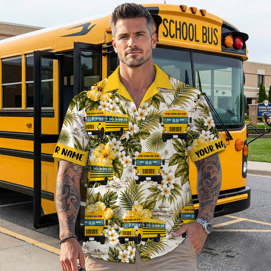 Custom School Bus Hawaii Shirt THND6080504