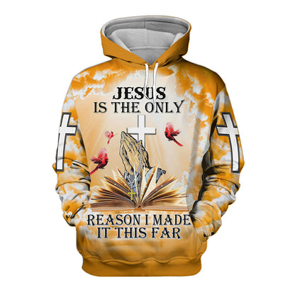 Jesus Is The Only Reason I Made It This Far 3D All Over Printed Clothes QFUU231106
