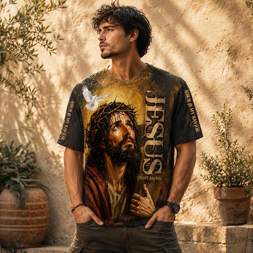 Jesus Is My Savior Christain 3D All Over Printed Clothes UKHA6290501