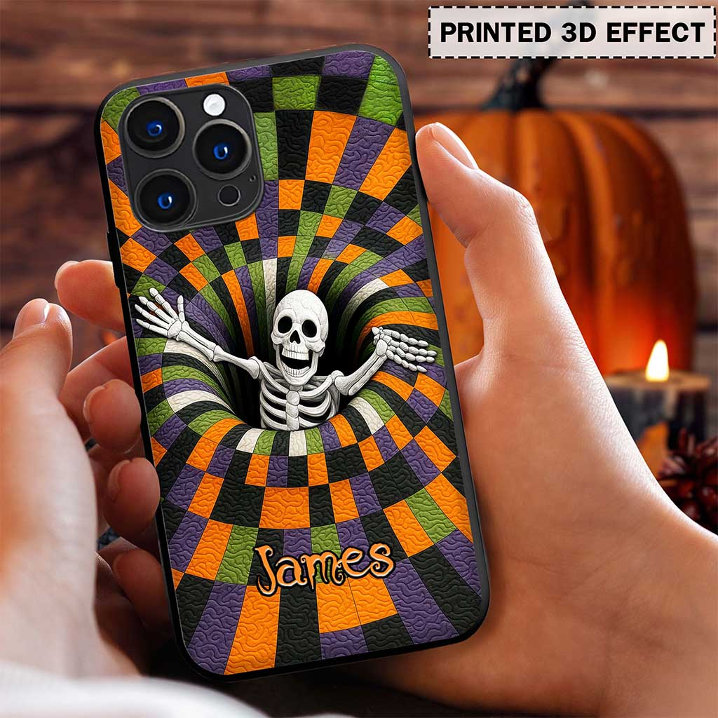 Custom Skeleton Halloween Phone Case UKND5011004