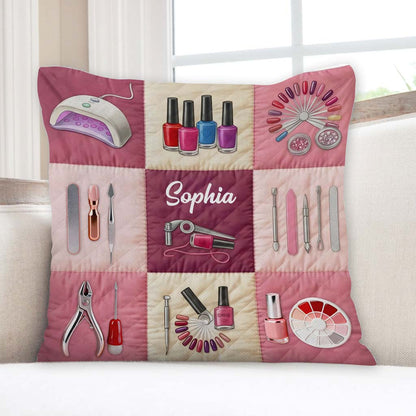 Custom Nail Linen Pillow THTD6200105