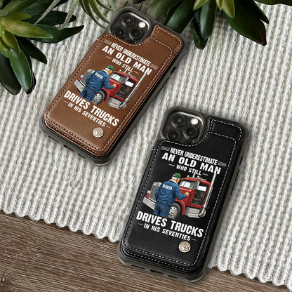 Custom Never Underestimate Drivers Trucks Flip Phone Case THHH6280204