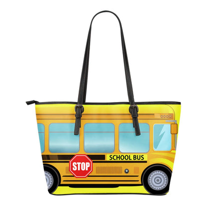School Bus Driver Leather Tote Bag Gifts QFTD4050701