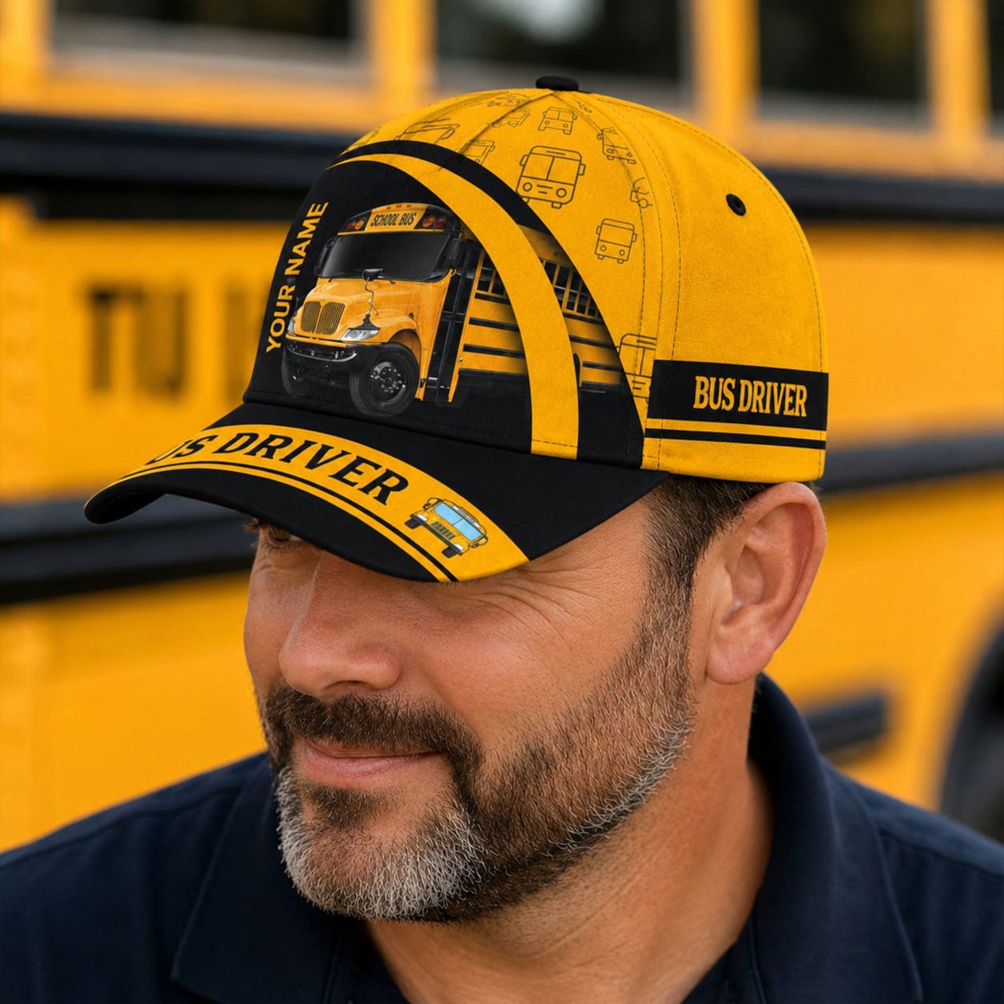 Personalized School Bus Driver Classic Cap UKNT6290703