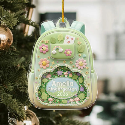 Personalized Kids School Backpack Ornament: Teacher & Student Decor, Kids Christmas Gift UKUU6080703