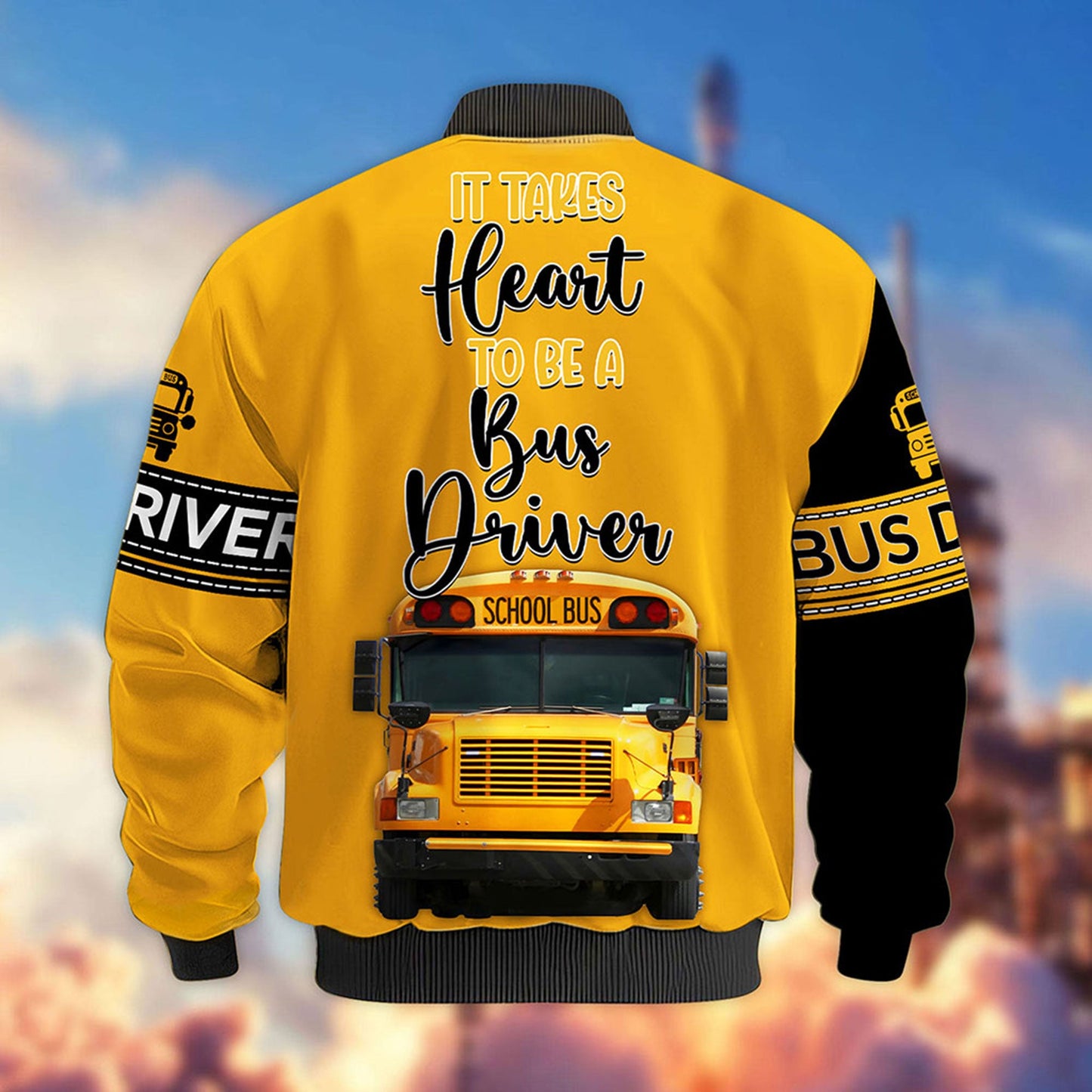 Personalized School Bus Driver Bomber Jacket UKNT6290701