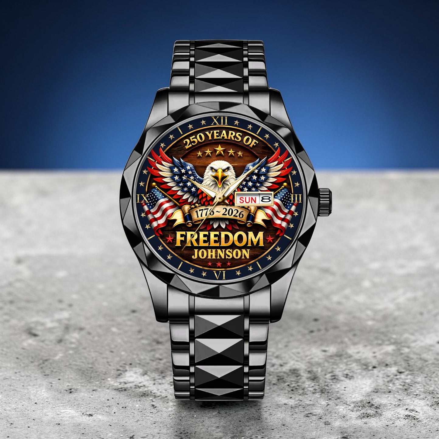 Personalized United State 250th Anniversary  Alloy Luxury Quartz Watch UKND6140301