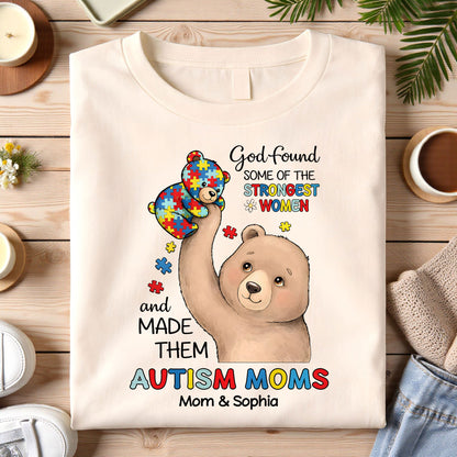 Custom Autism Bear Mom shirt THUU6250305