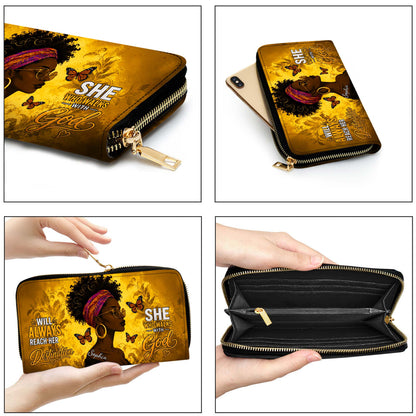 Personalized Black Women Leather PU Leather Handbag, Afro Girl Gifts UKND6220503