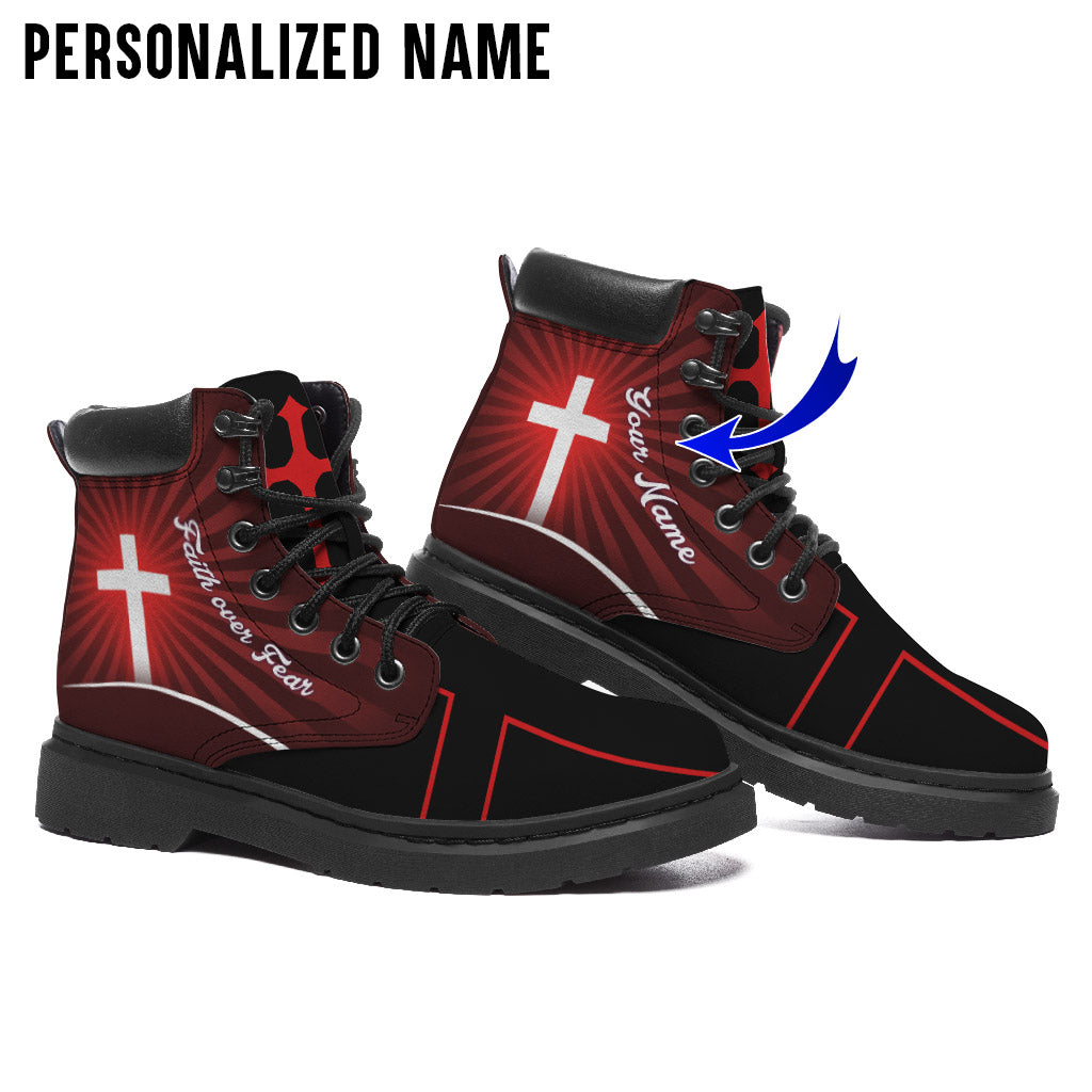 Personalized Name Jesus Boots, God Boots, Gift For Him UKYY3150601