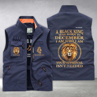 Personalized  December Guy Multi-Pocket Vest UKHA6240306