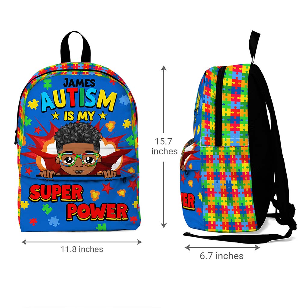 Personalized Back to School Autism Backpack, Lunchbag, Bottle NPND4300803-DX