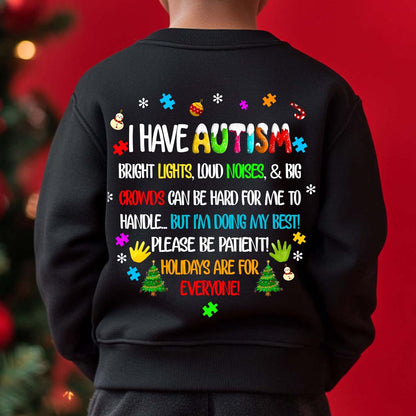 Autism Christmas Shirt For Kids, Holiday Special Needs Gift, Christmas Gift For Autistic Children, Xmas Gift For Autistic Girls, Autistic Boys QFHM4101001