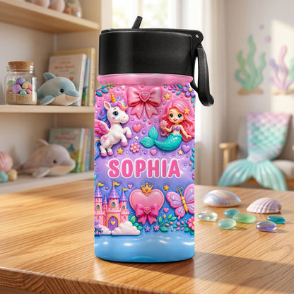 Personalized Back To School, Girl Mermaid Kids Backpack PMND6290604