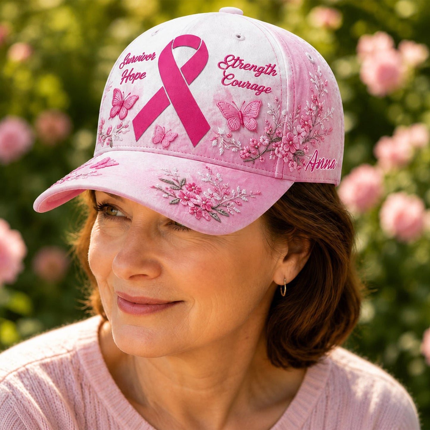 Personalized Breast Cancer Awareness 3D Cap UKNT6080401