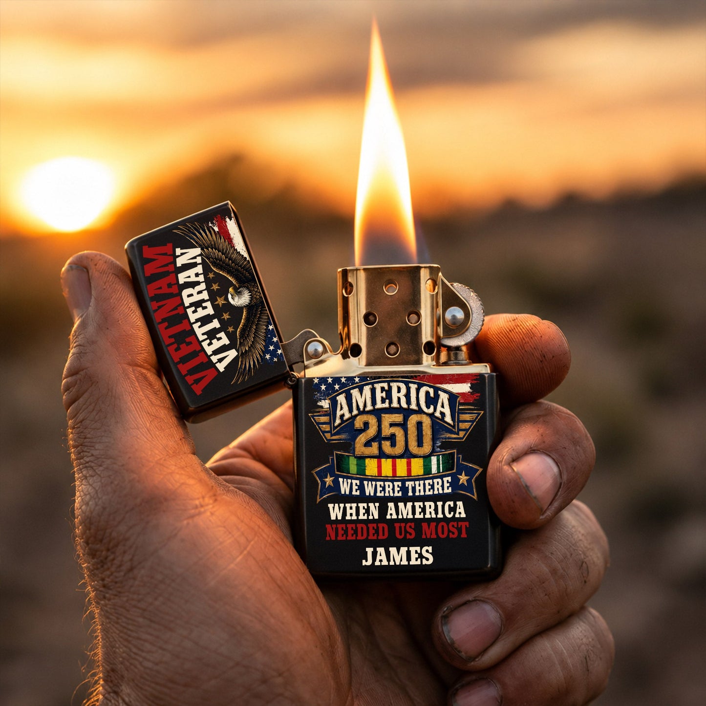 Custom Vietnam Veteran Lighter THND6100603