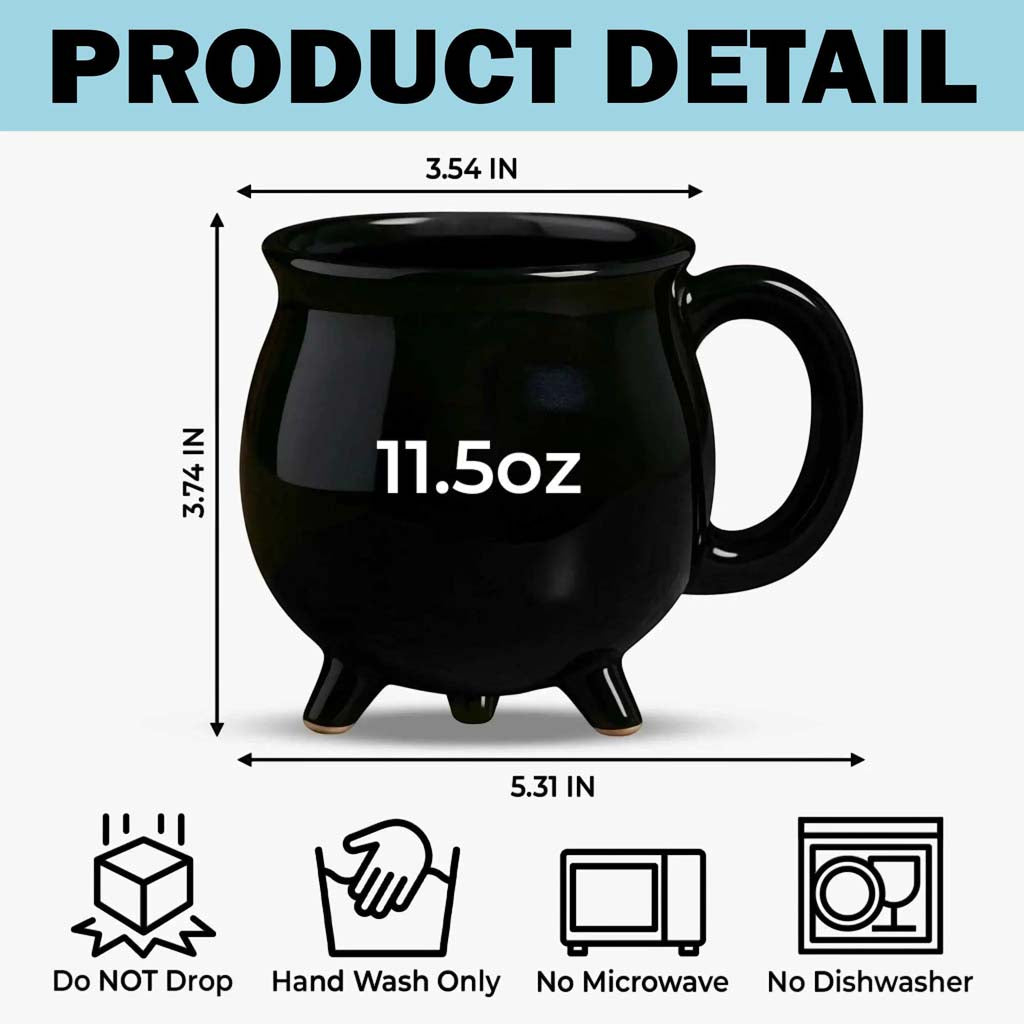 Witches Brew Cauldron Mug Halloween QFHM5250803
