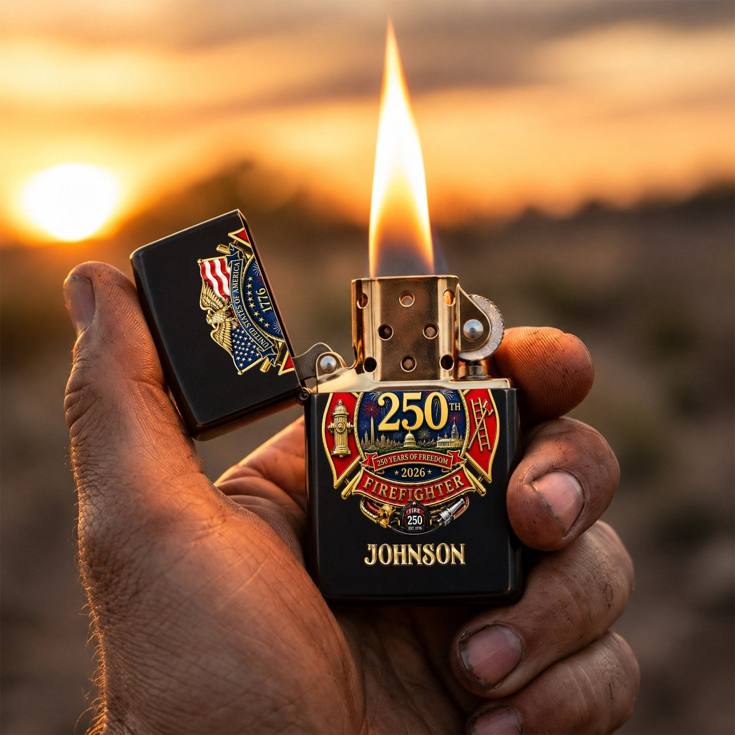 Custom 250th Firefighter Lighter THND6090601