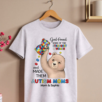 Custom Autism Bear Mom shirt THUU6250305