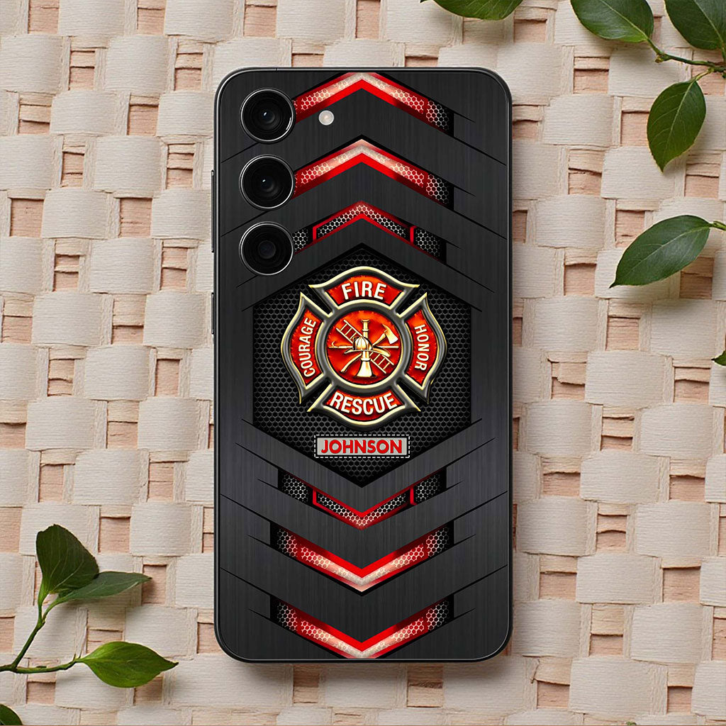 Personalized Firefighter Phone Case, Gift For Fireman, Firefighter Gifts UKHA6130102
