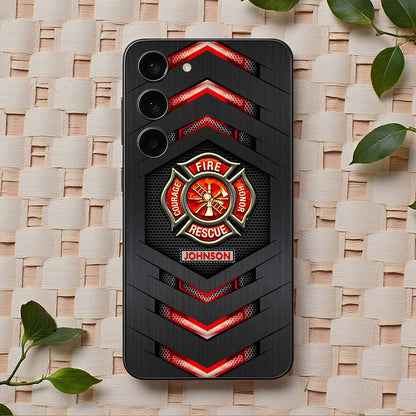 Personalized Firefighter Phone Case, Gift For Fireman, Firefighter Gifts UKHA6130102