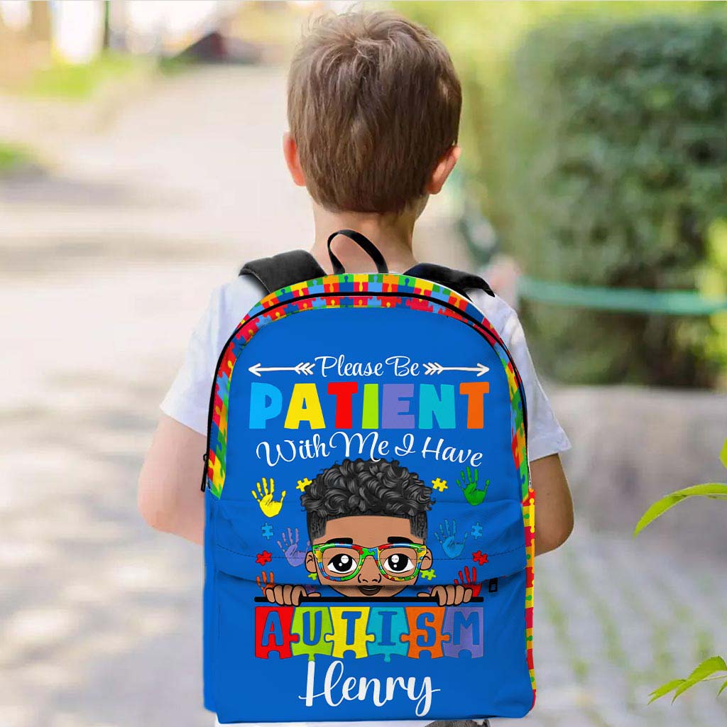 Personalized Backpack for Kids with Autism - Back To School Bag for Autistic Child QFHM4040703-DX