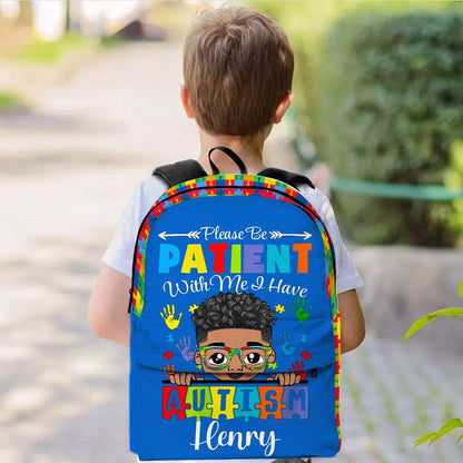 Personalized Backpack for Kids with Autism - Back To School Bag for Autistic Child QFHM4040703-DX