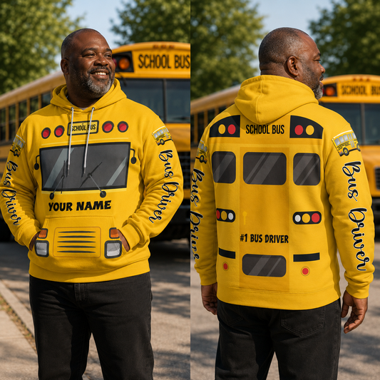 Personalized School Bus Driver 3D All Over Printed Clothes UKNT6280703