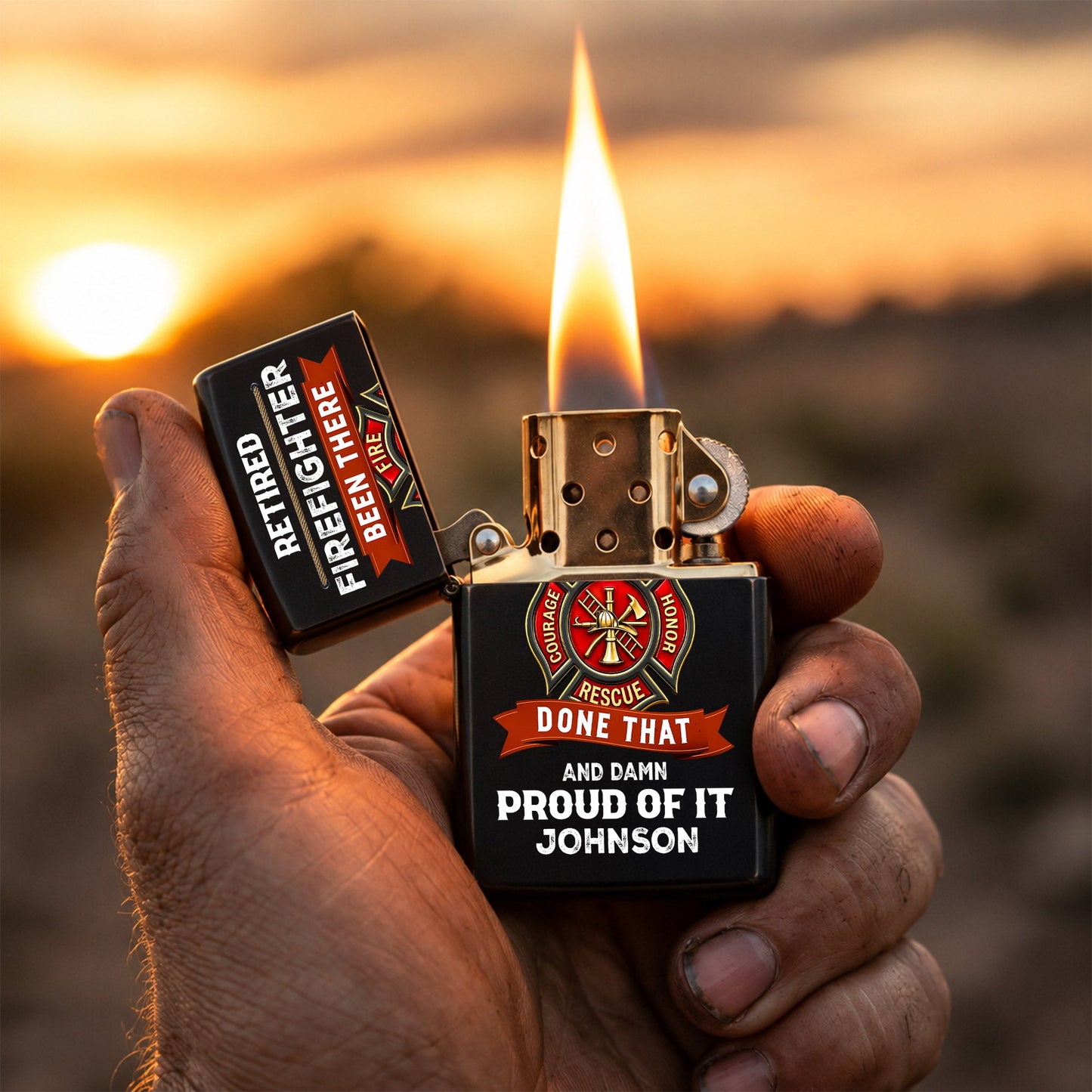 Custom Firefighter Lighter THND6090602