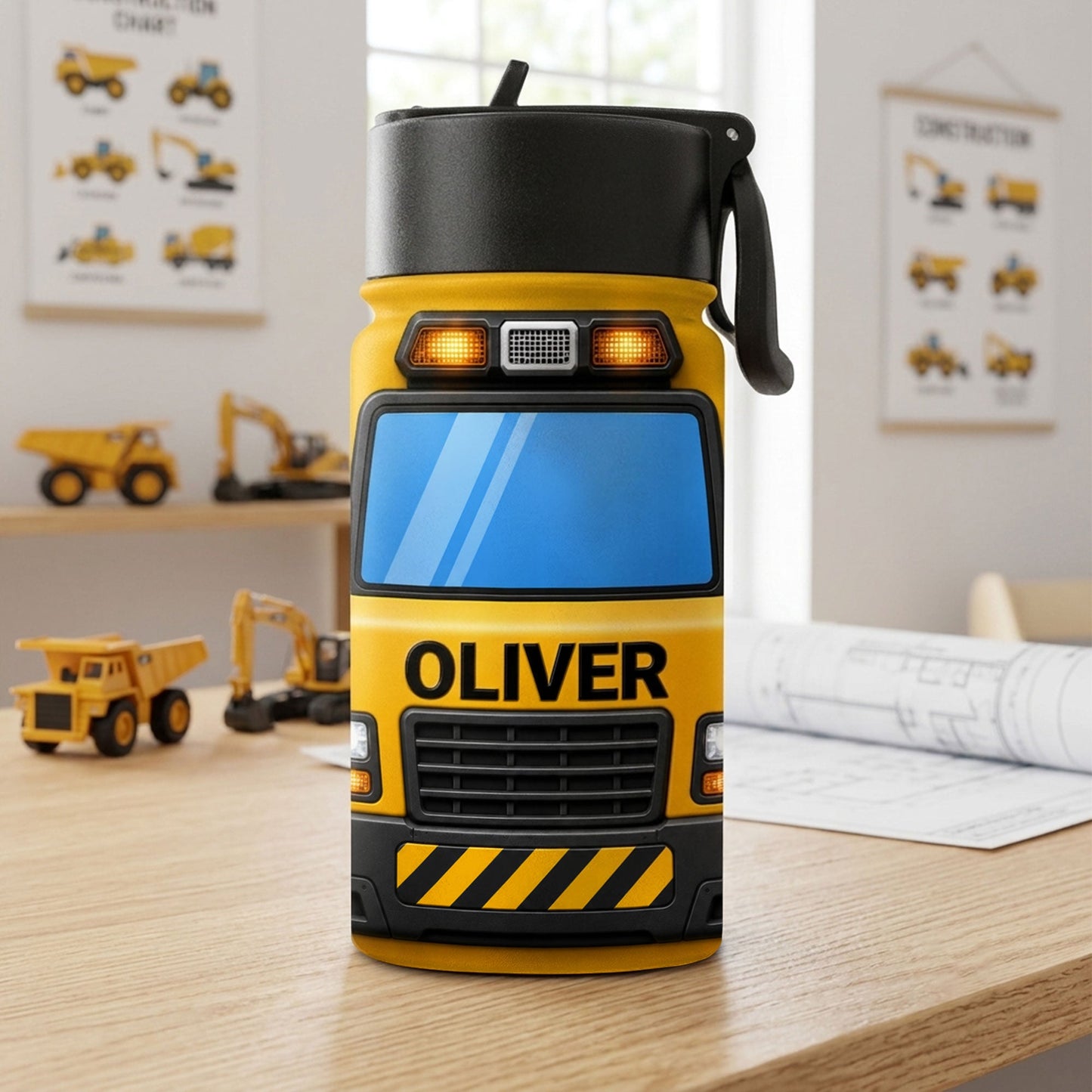 Personalized Back To School Construction Truck Backpack NPND6290601