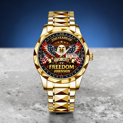 Personalized United State 250th Anniversary  Alloy Luxury Quartz Watch UKND6140301