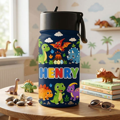 Personalized Back To School Dino Backpack, Lunch Bag, Pencil Case & Water Bottle Set PMND6300602