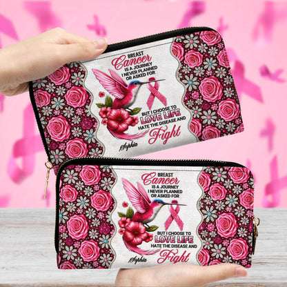 Custom Breast Cancer Awareness Leather Handbag UKNT5050909