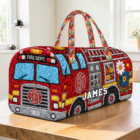 Custom Firefighter Quilted Duffle Bag THUU6050601