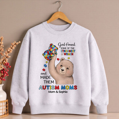 Custom Autism Bear Mom shirt THUU6250305