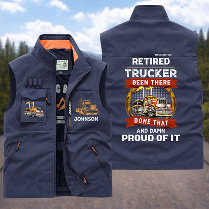 Personalized Trucker Multi-Pocket Vest UKUU6030405