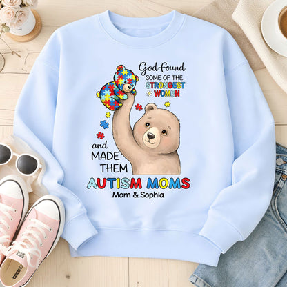 Custom Autism Bear Mom shirt THUU6250305