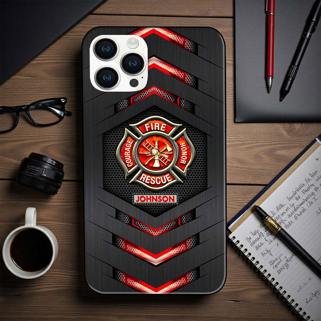 Personalized Firefighter Phone Case, Gift For Fireman, Firefighter Gifts UKHA6130102