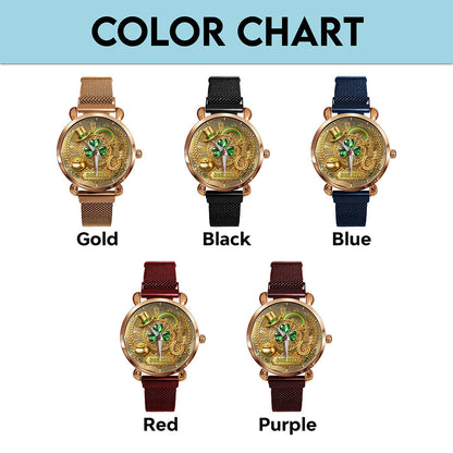 Custom Leaf Patrick Mesh Strap Quartz Watch THNT6130103