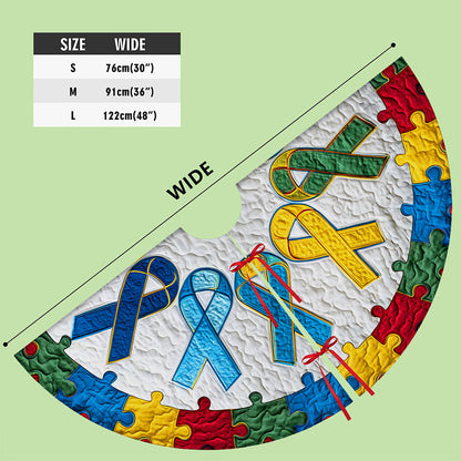 Autism Awareness Christmas Tree Skirt QFNT5251002