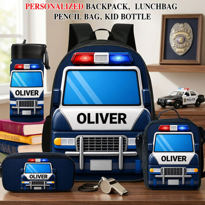 Personalized Back To School Police Kids Backpack NPND6260604