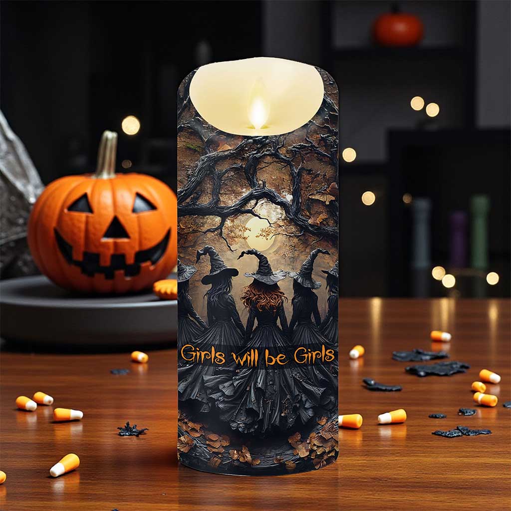 Custom Witch Halloween Led Candle UKND5260804