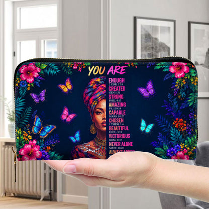 Personalized Black Women Leather PU Leather Handbag, Afro Girl Gifts UKND6220502