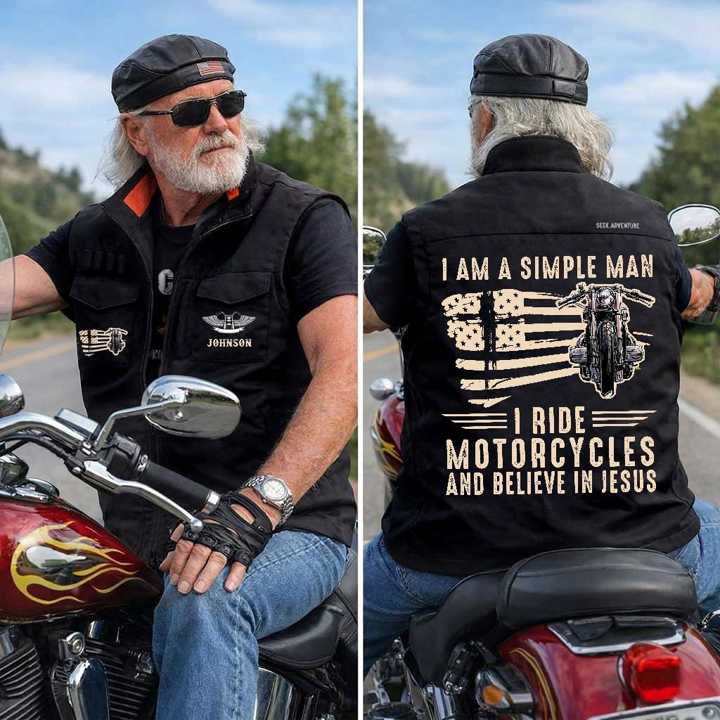 Personalized Motorcycle Multi-Pocket Vest UKND6220402