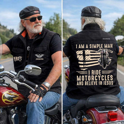 Personalized Motorcycle Multi-Pocket Vest UKND6220402