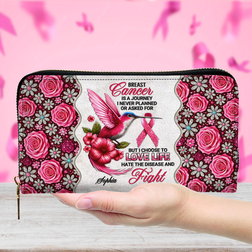 Custom Breast Cancer Awareness Leather Handbag UKNT5050909
