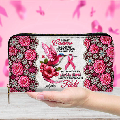 Custom Breast Cancer Awareness Leather Handbag UKNT5050909